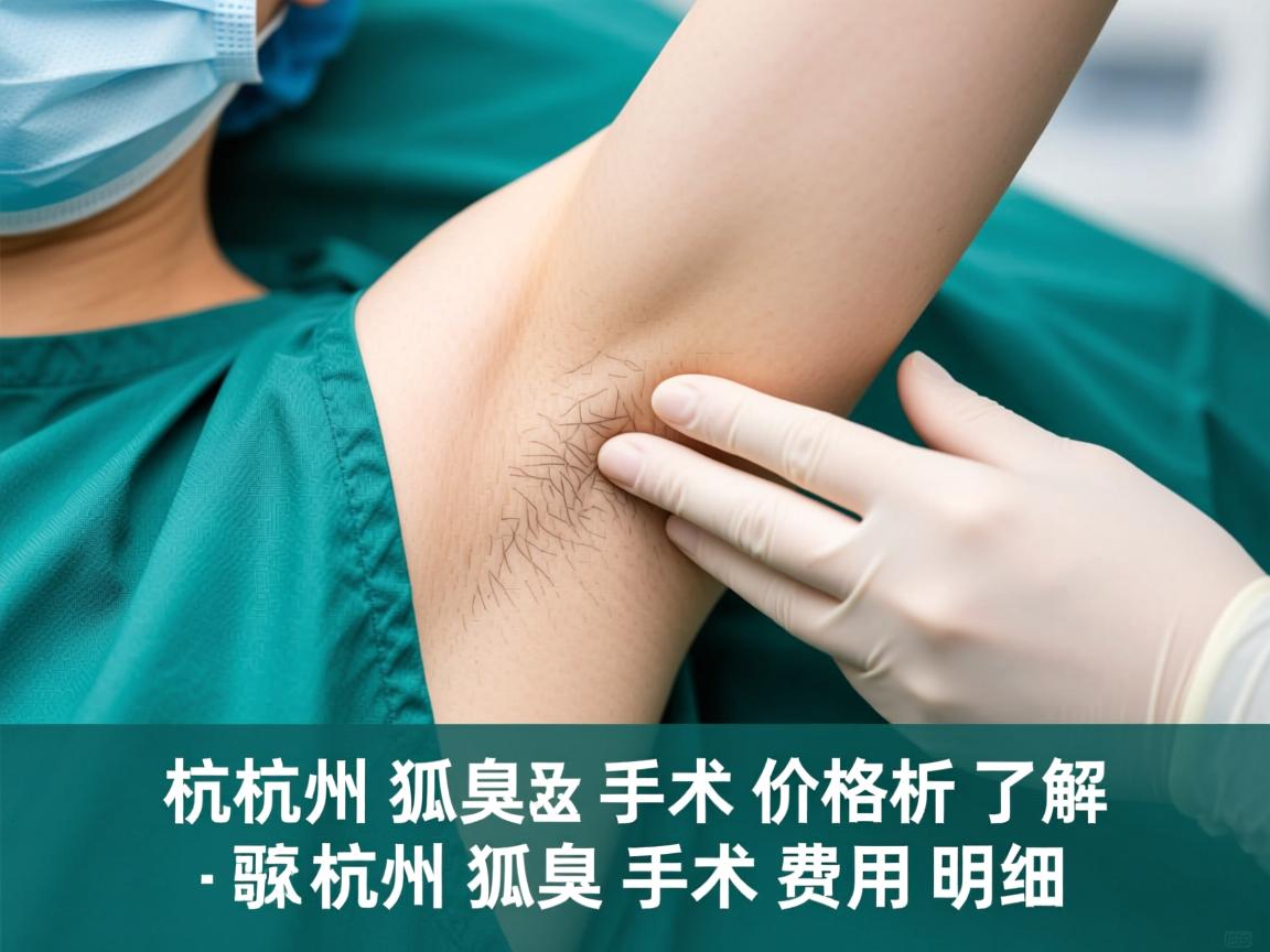 杭州狐臭手术价格解析，了解杭州狐臭手术费用明细