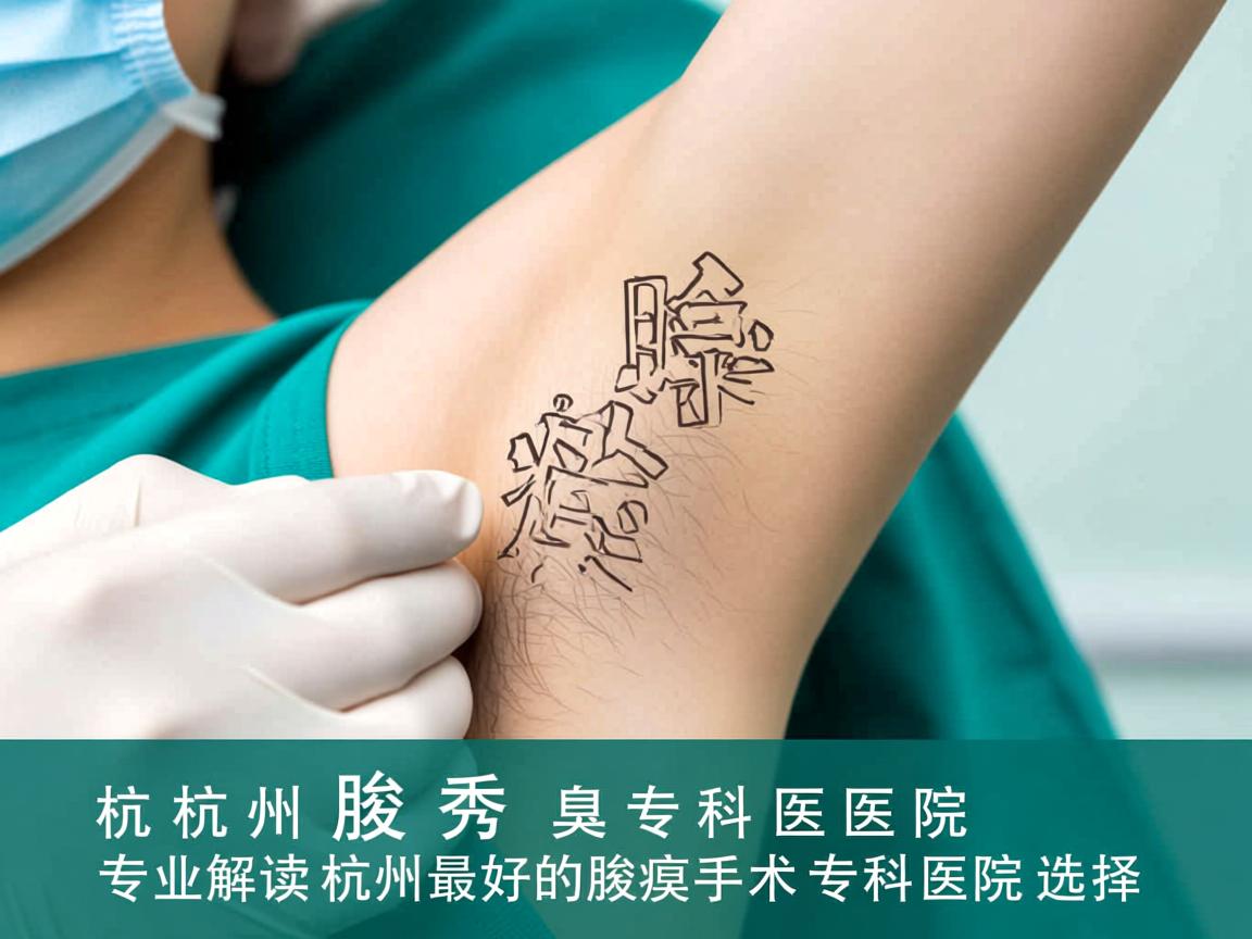 杭州腋秀腋臭专科医院，专业解读杭州最好的腋臭手术专科医院选择