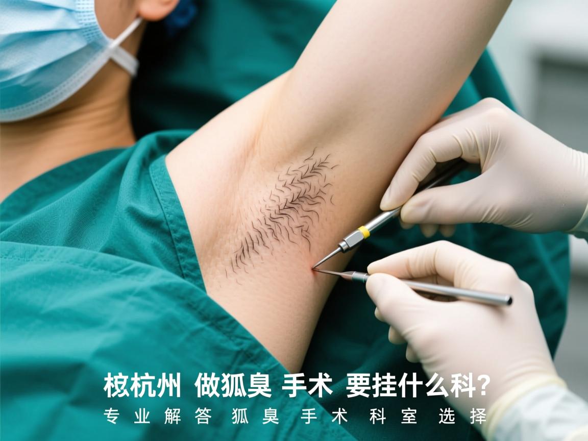 杭州做狐臭手术要挂什么科？专业解答狐臭手术科室选择