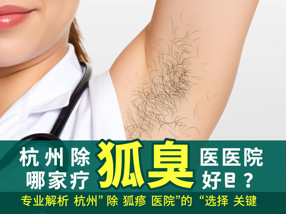杭州除狐臭医院哪家好？专业解析杭州除狐臭医院的选择关键