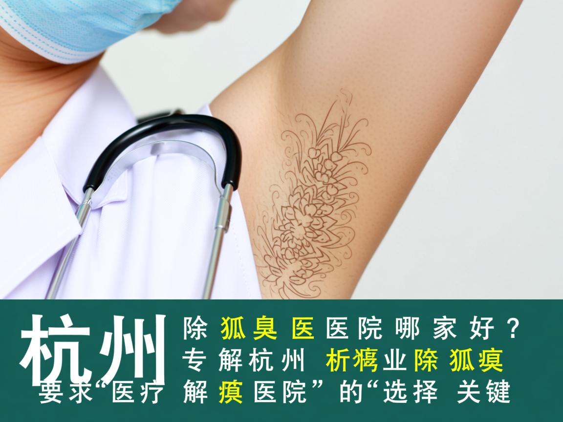 杭州除狐臭医院哪家好？专业解析杭州除狐臭医院的选择关键