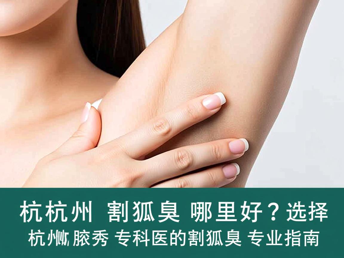 杭州割狐臭哪里好?选择杭州腋秀专科的割狐臭专业指南 杭州割狐臭哪里好?选择杭州腋秀专科的割狐臭专业指南