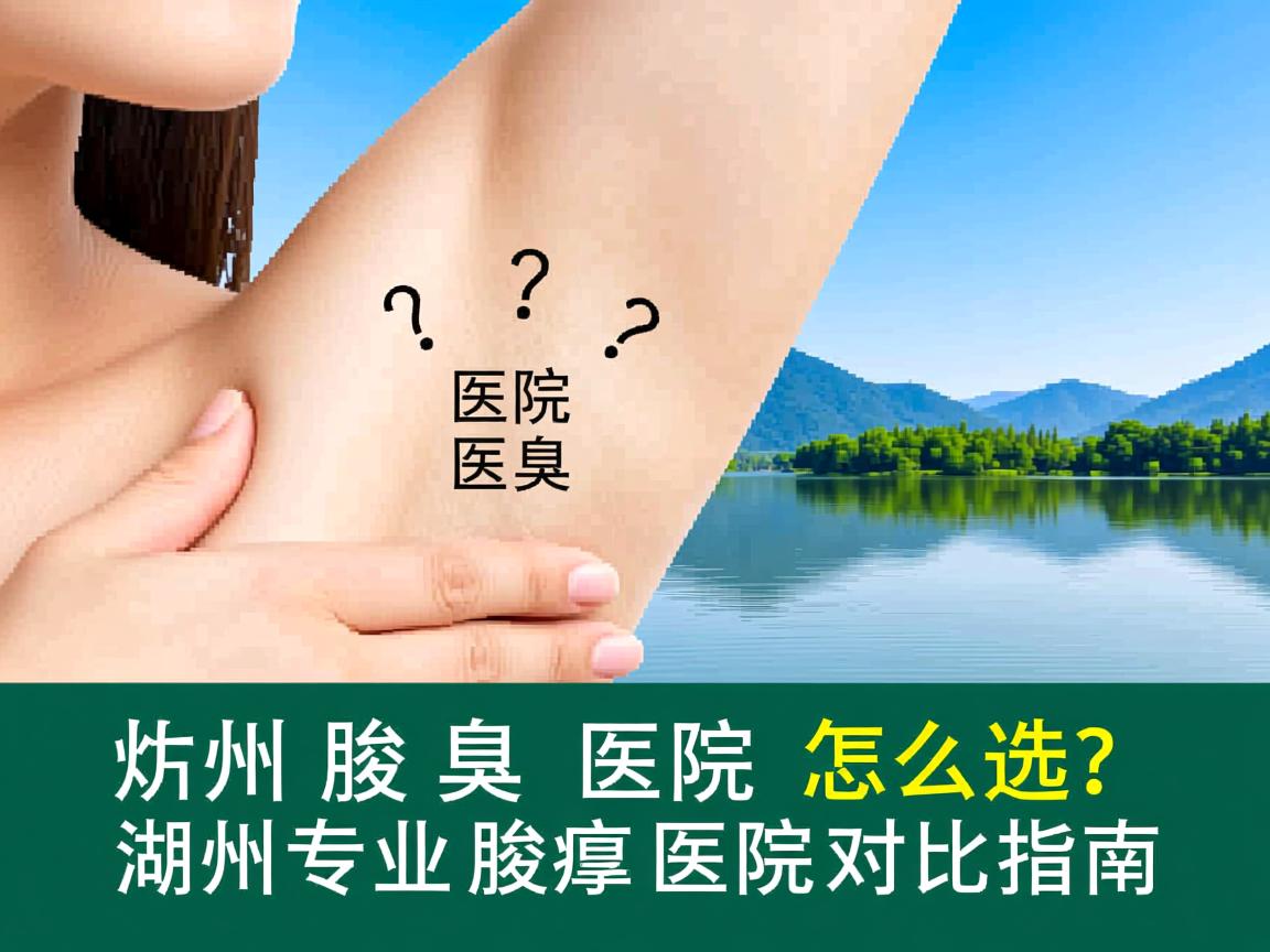 湖州腋臭医院怎么选？湖州专业腋臭医院对比指南