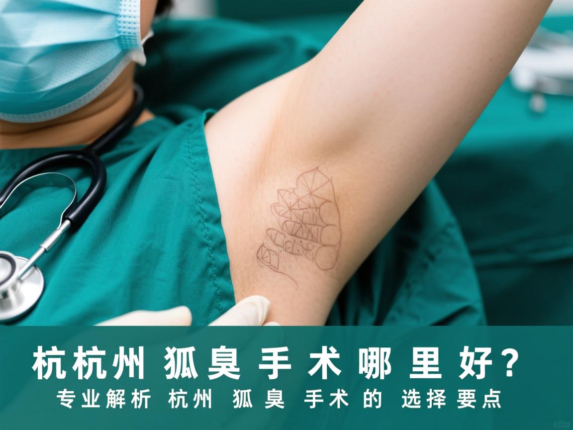 杭州狐臭手术哪里好？专业解析杭州狐臭手术的选择要点