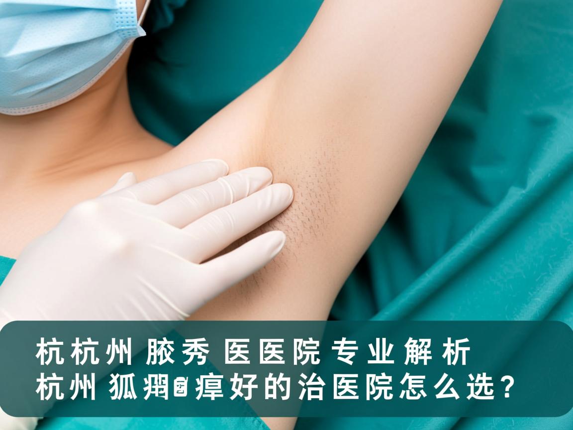 杭州腋秀医院专业解析，杭州狐臭好的治医院怎么选？