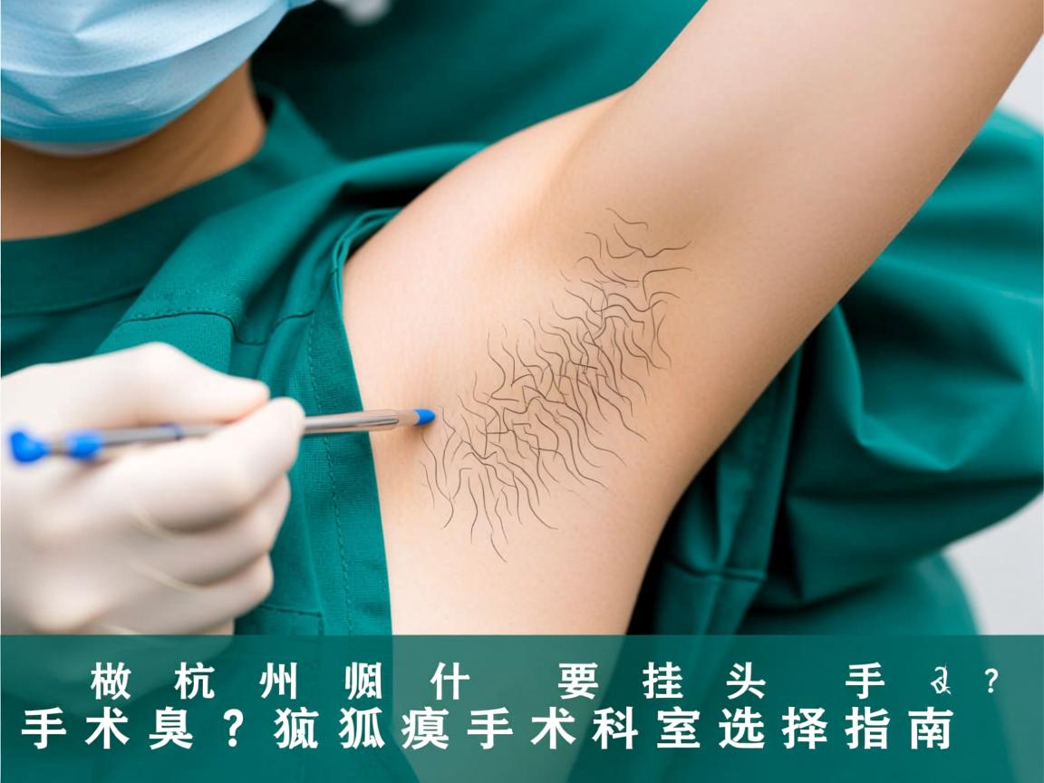 杭州做狐臭手术要挂什么科？杭州狐臭手术科室选择指南