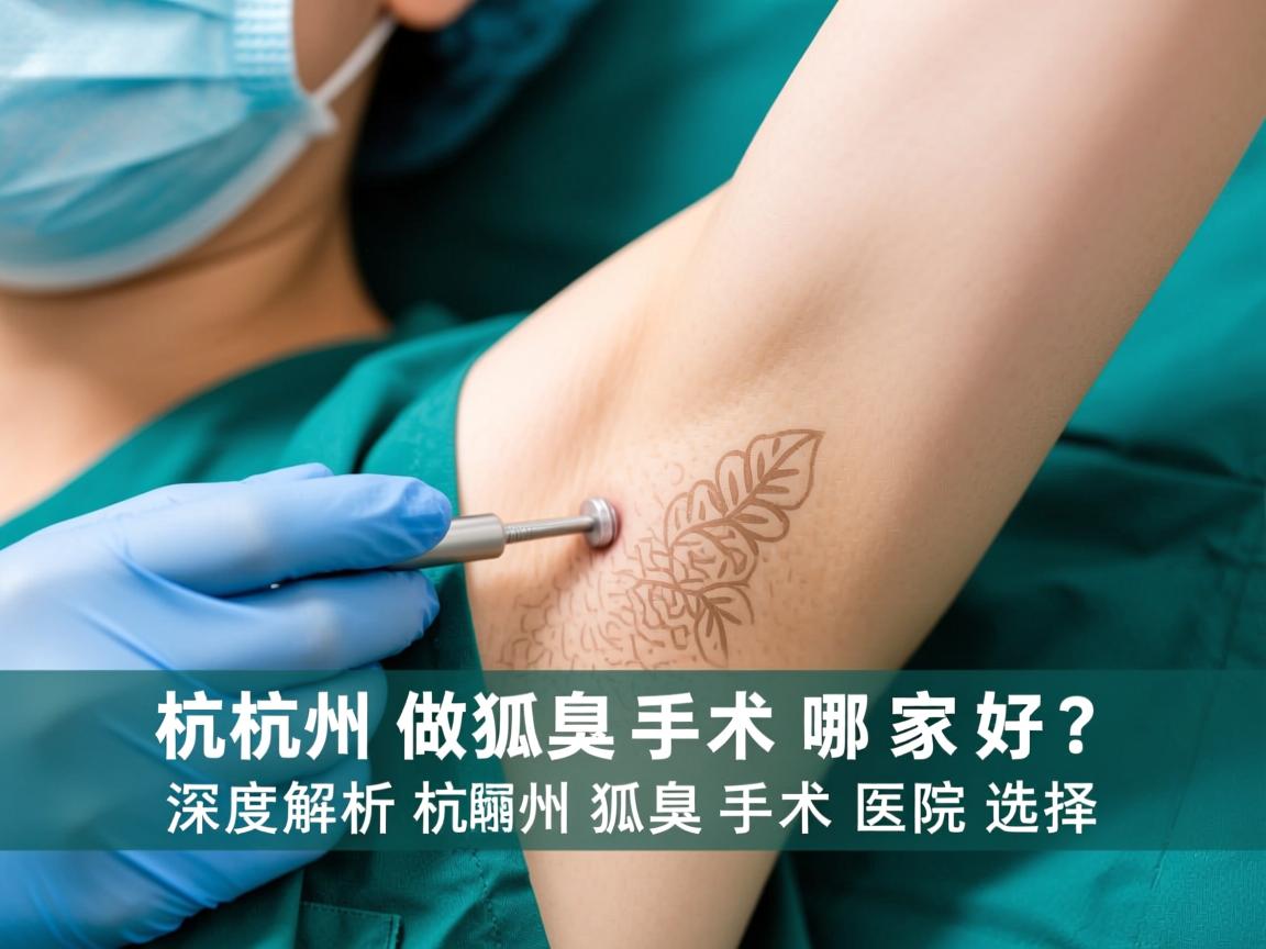 杭州做狐臭手术哪家好？深度解析杭州狐臭手术医院选择