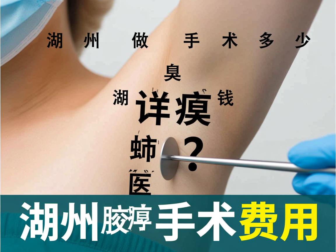 在湖州做腋臭手术多少钱？详解湖州腋臭手术费用