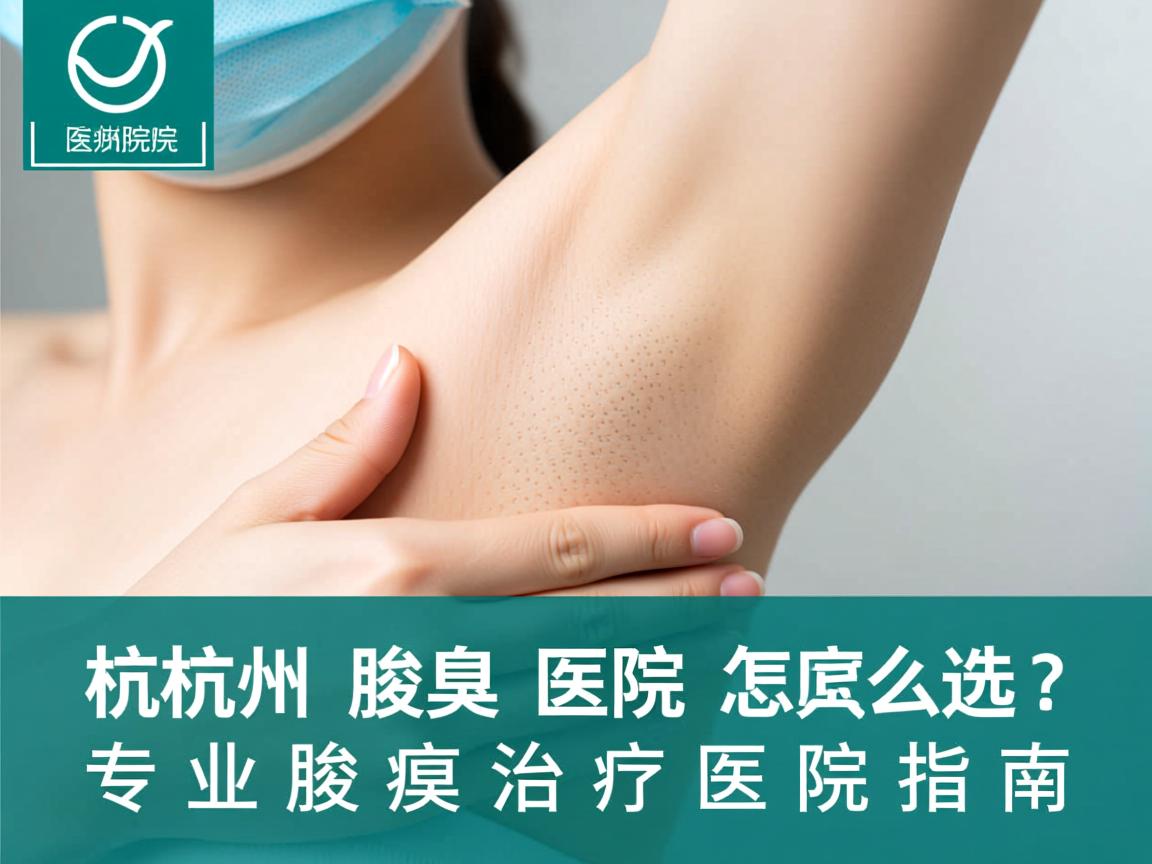 杭州腋臭医院怎么选？专业腋臭治疗医院指南