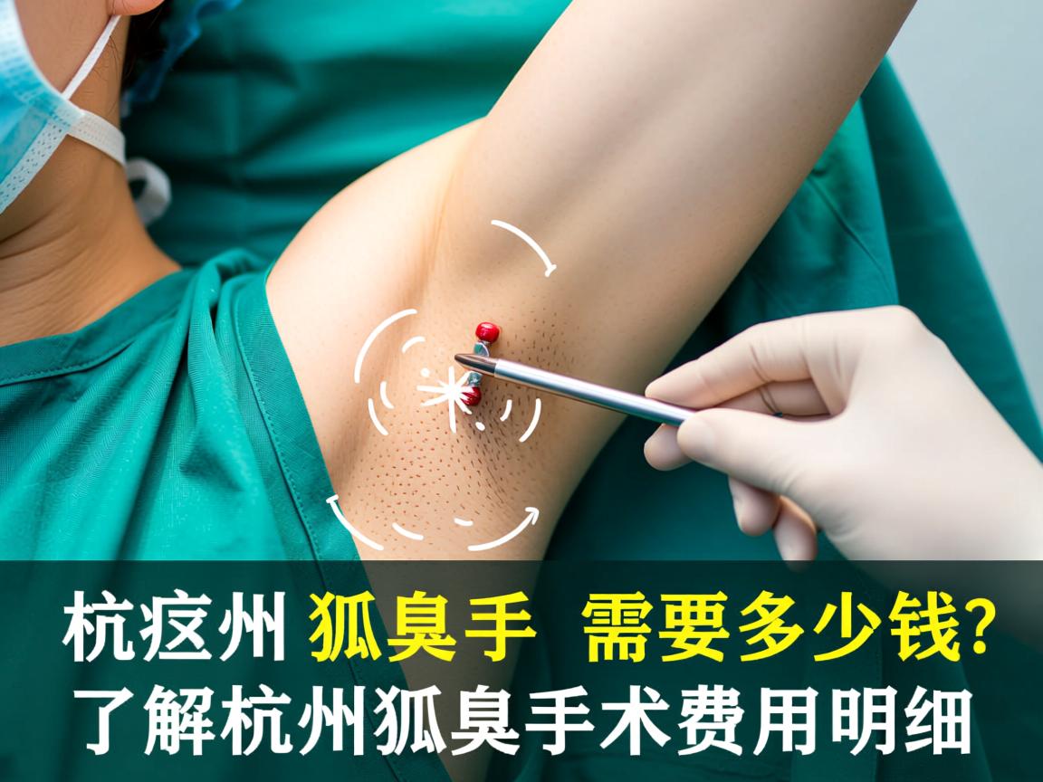 杭州狐臭手术需要多少钱？了解杭州狐臭手术费用明细
