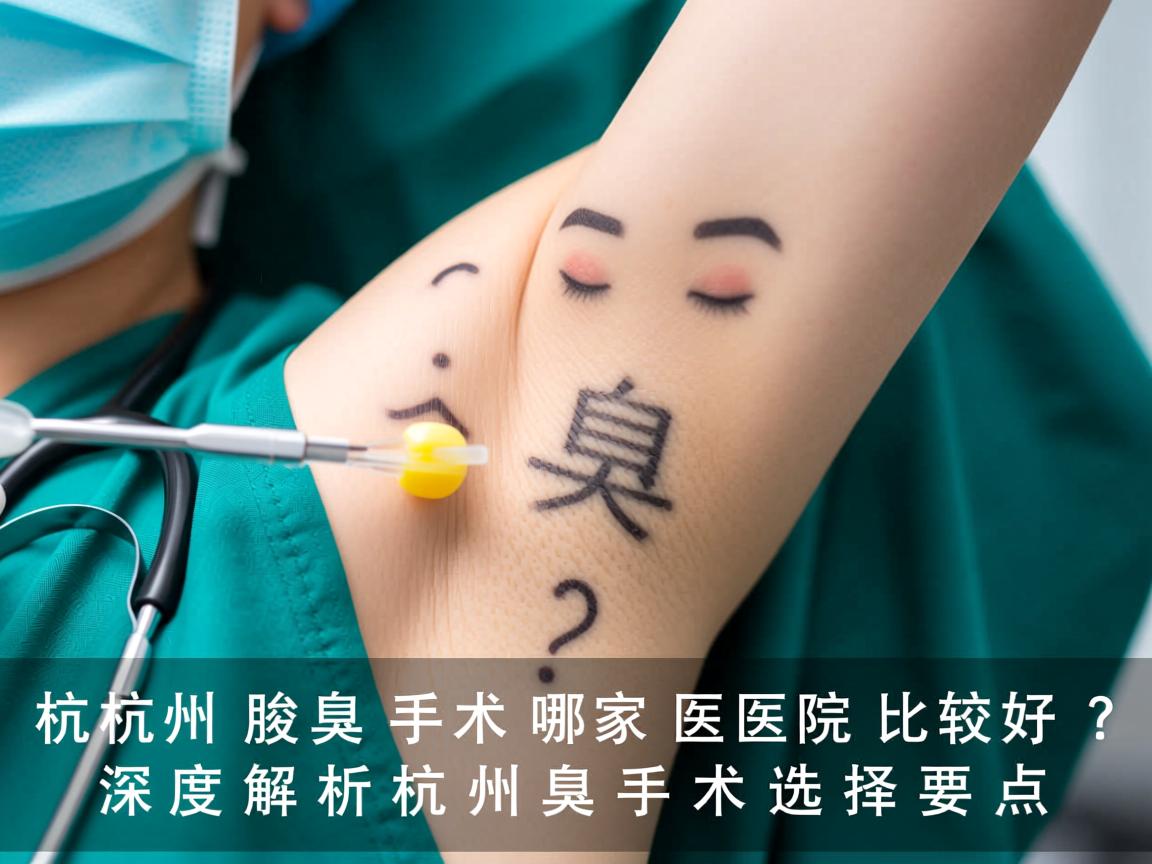 杭州腋臭手术哪家医院比较好？深度解析杭州腋臭手术选择要点