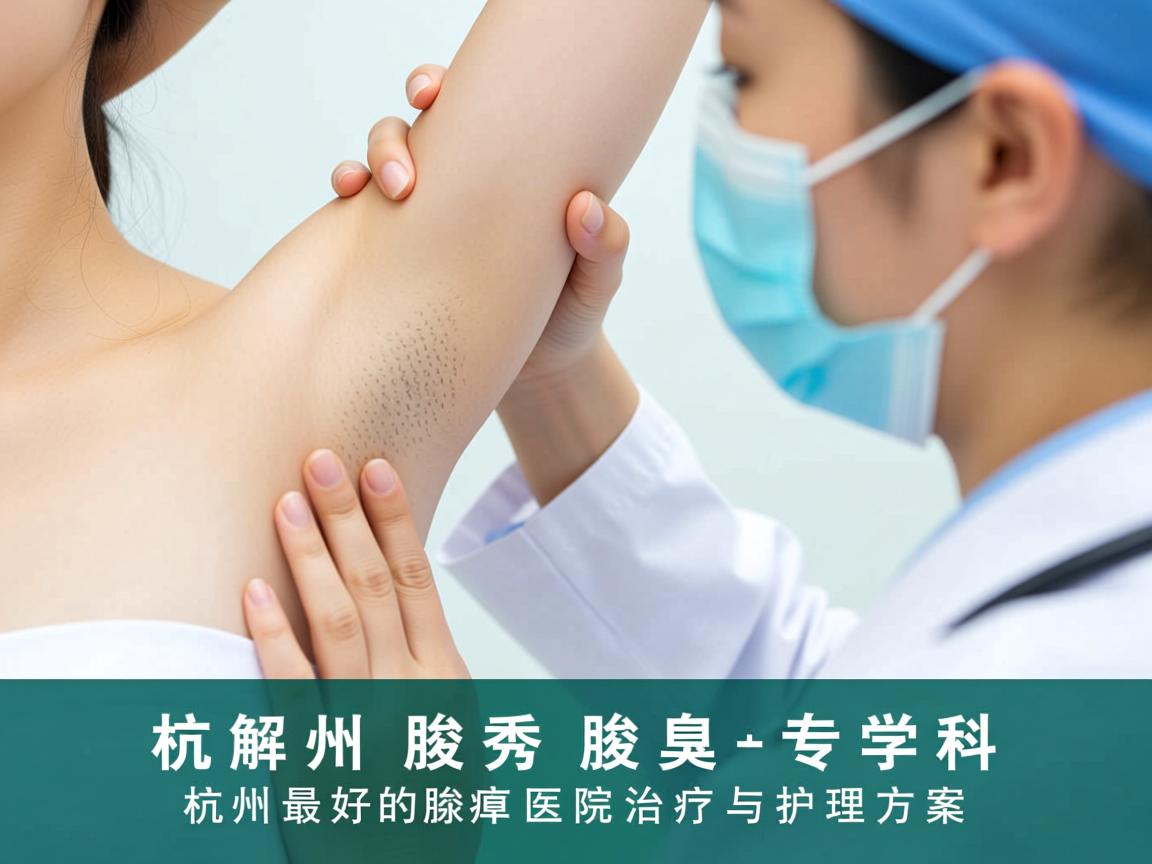 杭州腋秀腋臭专科，解析杭州最好的腋臭医院治疗与护理方案
