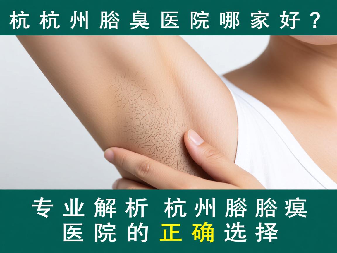 杭州腋臭医院哪家好？专业解析杭州腋臭医院的正确选择