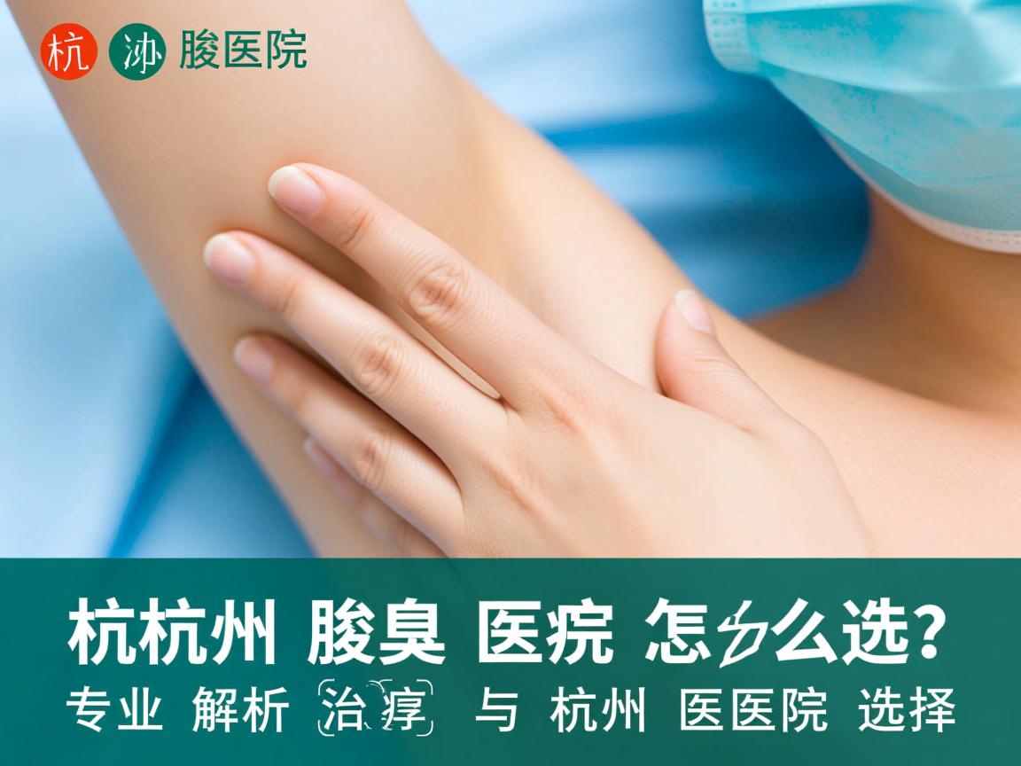 杭州腋臭医院怎么选？专业解析腋臭治疗与杭州医院选择