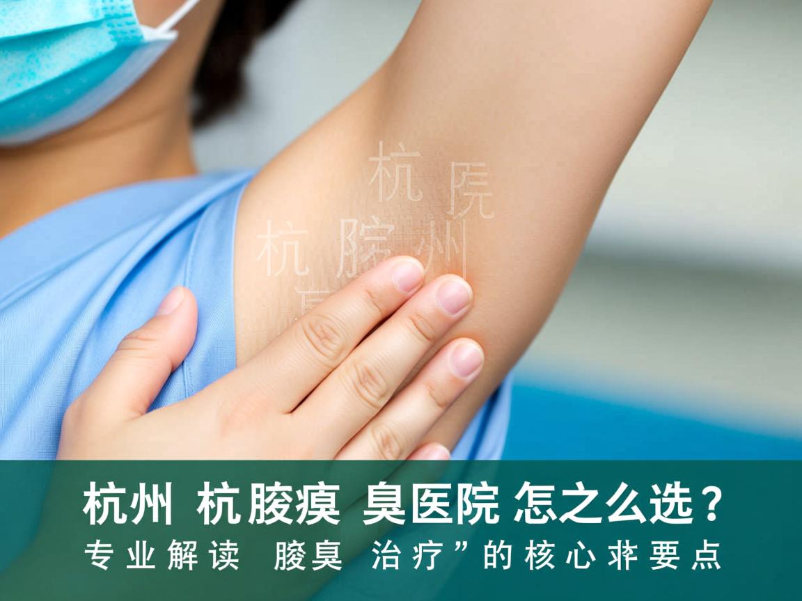 杭州腋臭医院怎么选？专业解读杭州腋臭治疗的核心要点