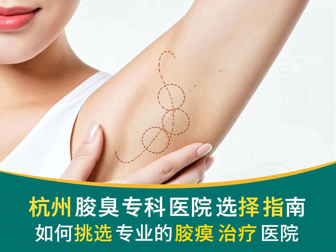 杭州腋臭专科医院选择指南，如何挑选专业的腋臭治疗医院