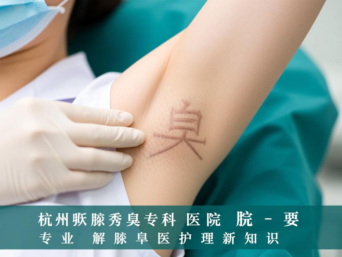 杭州腋秀腋臭专科医院，专业解析腋臭医疗护理新知识