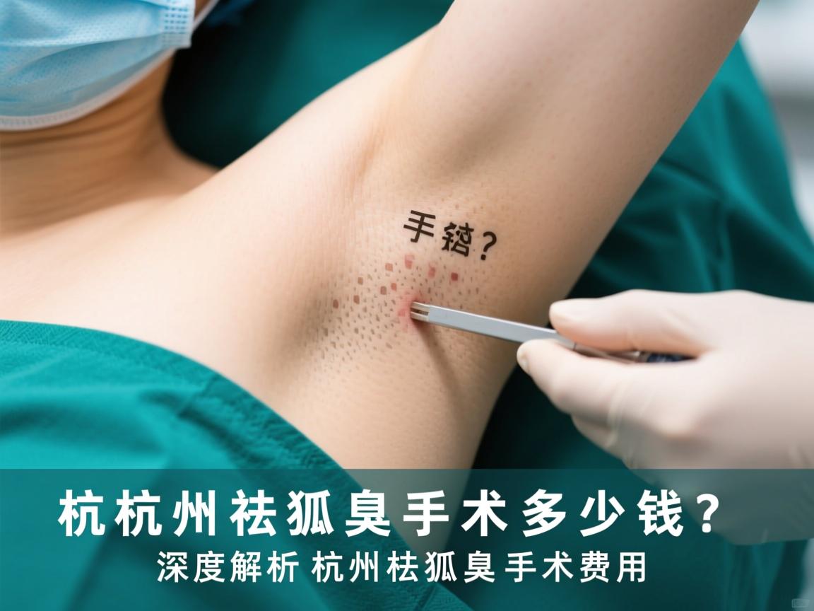杭州祛狐臭手术要多少钱？深度解析杭州祛狐臭手术费用