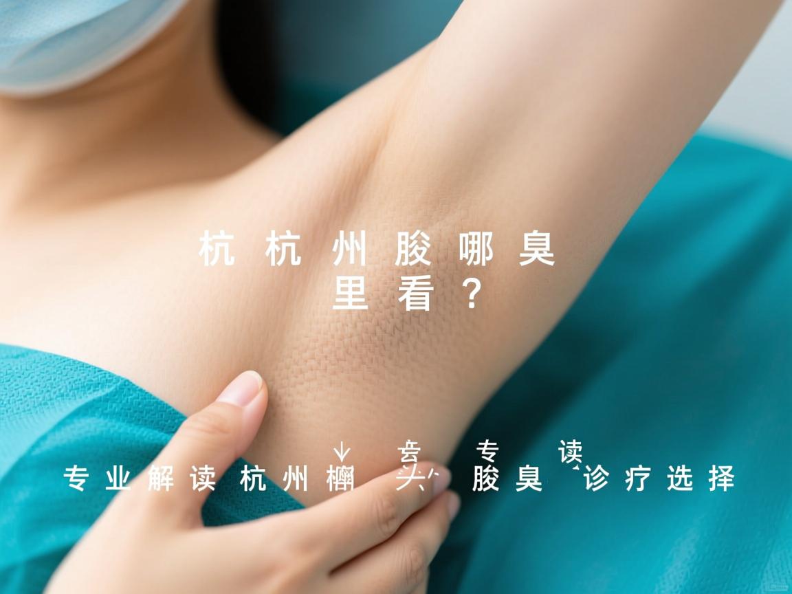 杭州腋臭去哪里看？专业解读杭州腋臭诊疗选择