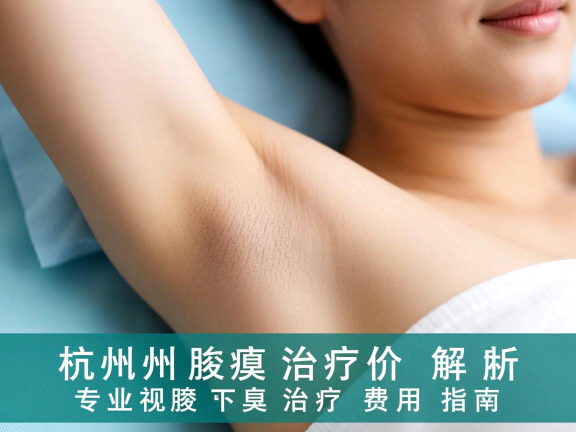杭州腋臭治疗价格解析，专业视角下的腋臭治疗费用指南