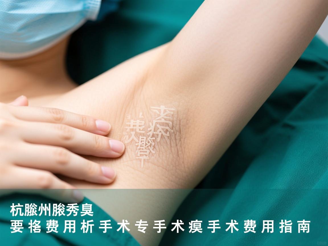 杭州腋秀腋臭手术费用解析，专业视角下的腋臭手术费用指南