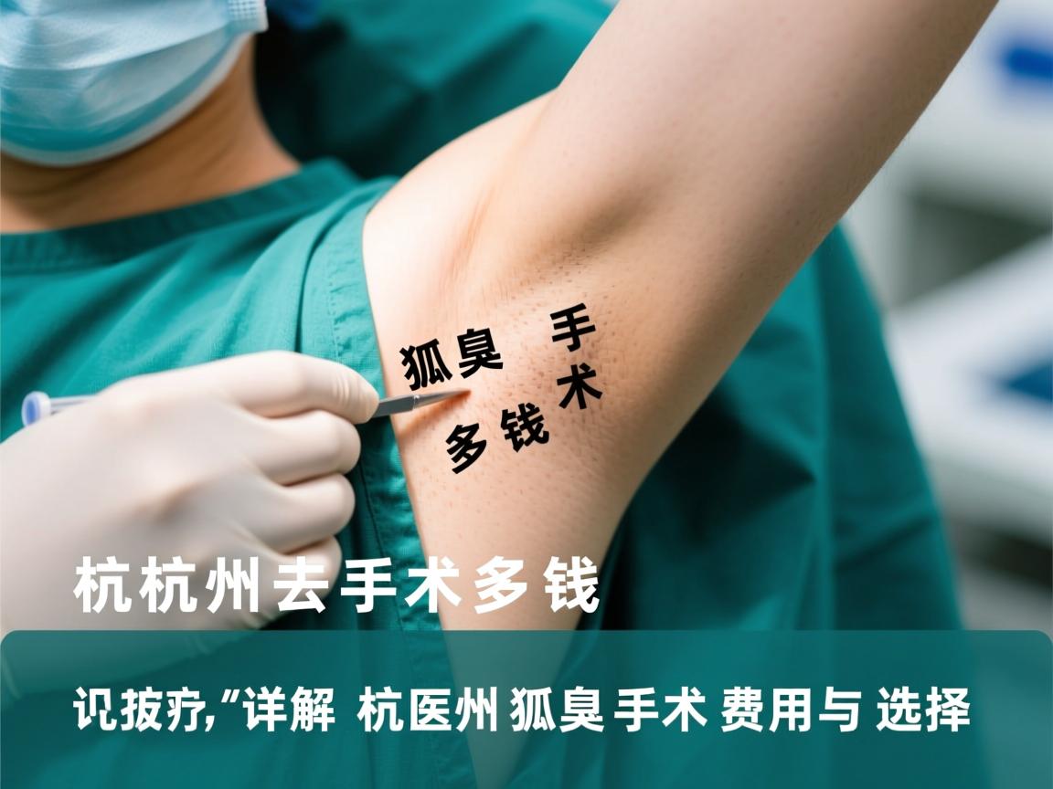 杭州去狐臭手术多钱，详解杭州狐臭手术费用与选择