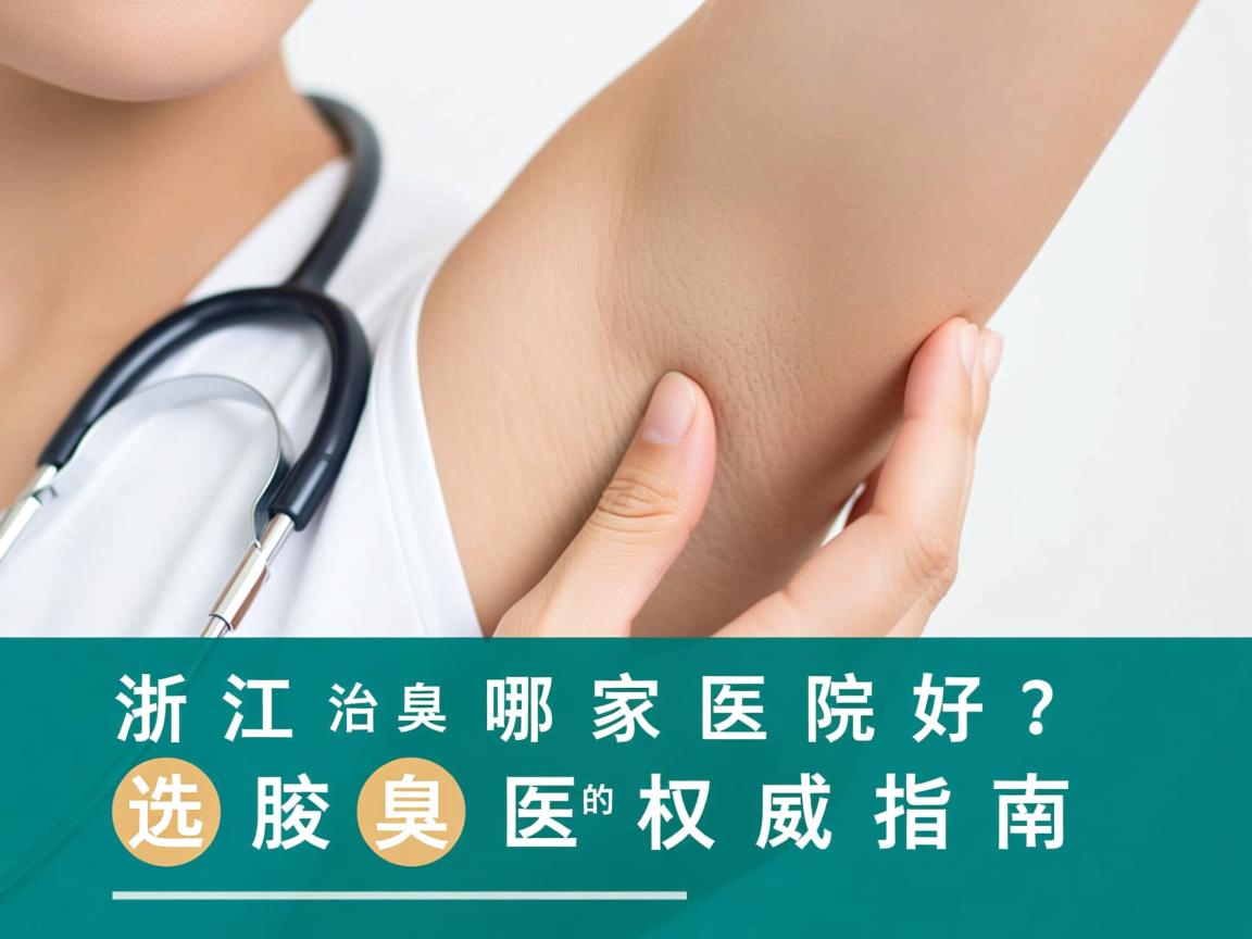 在浙江治腋臭哪家医院好？选择腋臭医院的权威指南
