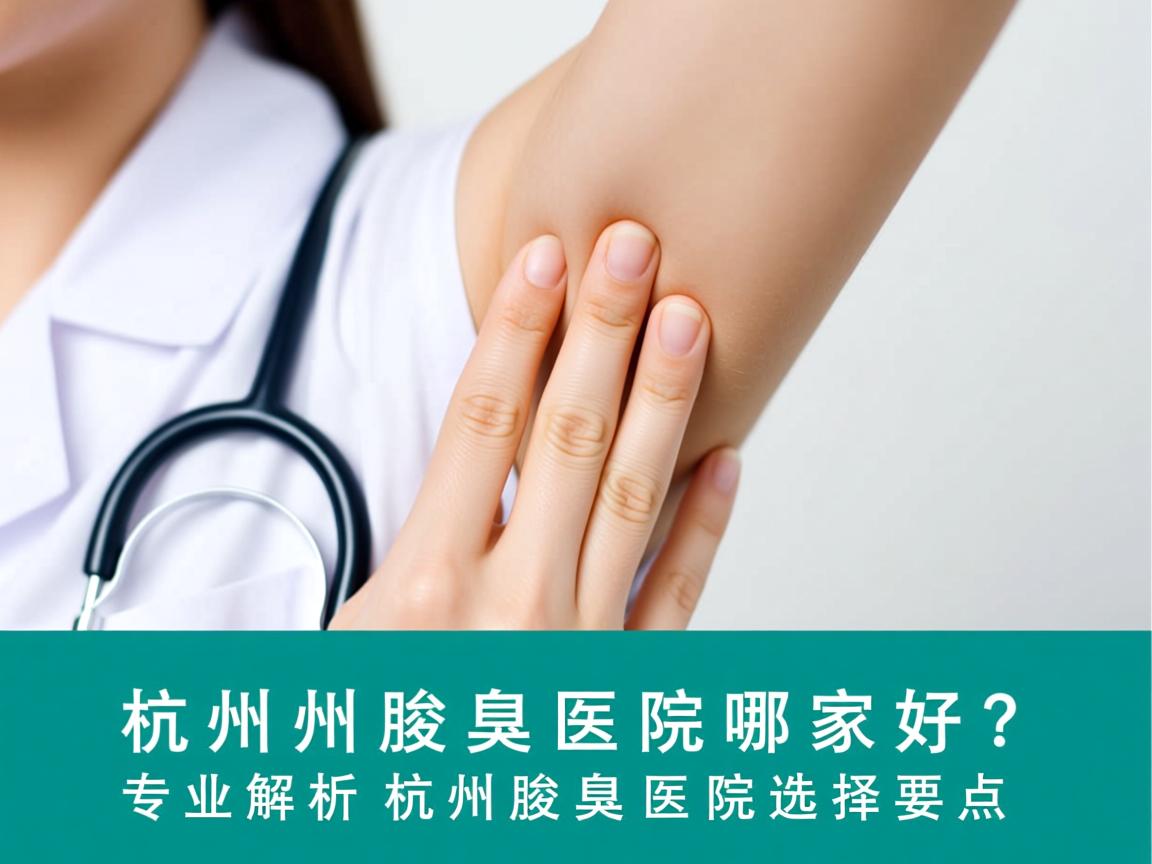 杭州腋臭医院哪家好？专业解析杭州腋臭医院选择要点