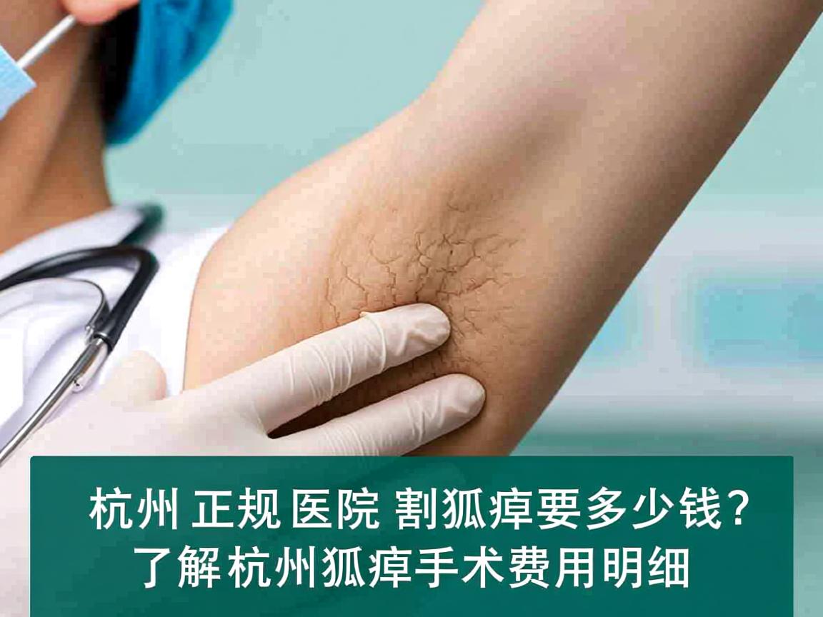 杭州正规医院割狐臭要多少钱？了解杭州狐臭手术费用明细