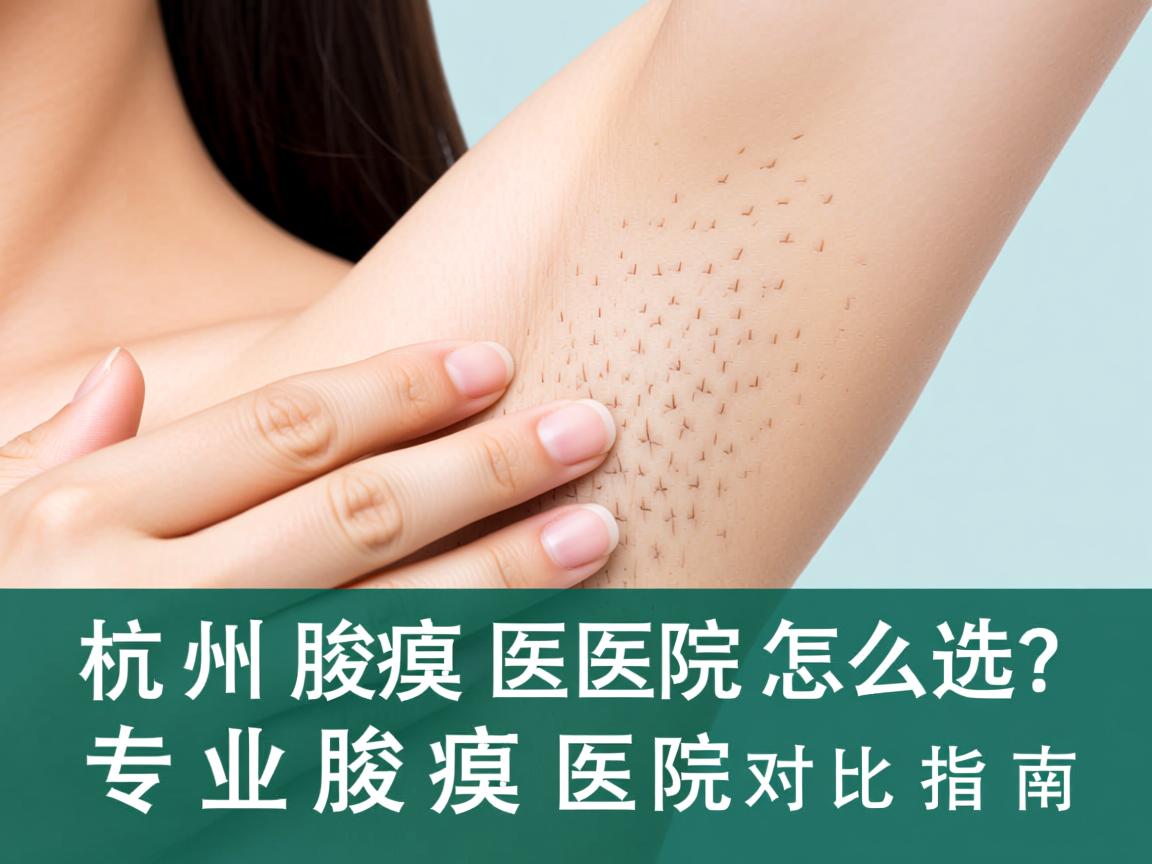 杭州腋臭医院怎么选？专业腋臭医院对比指南