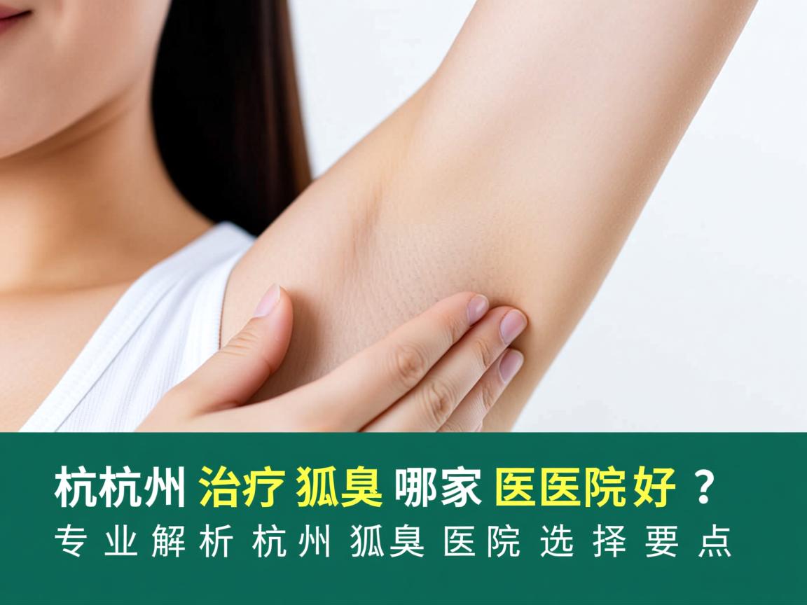 杭州治疗狐臭哪家医院好？专业解析杭州狐臭医院选择要点