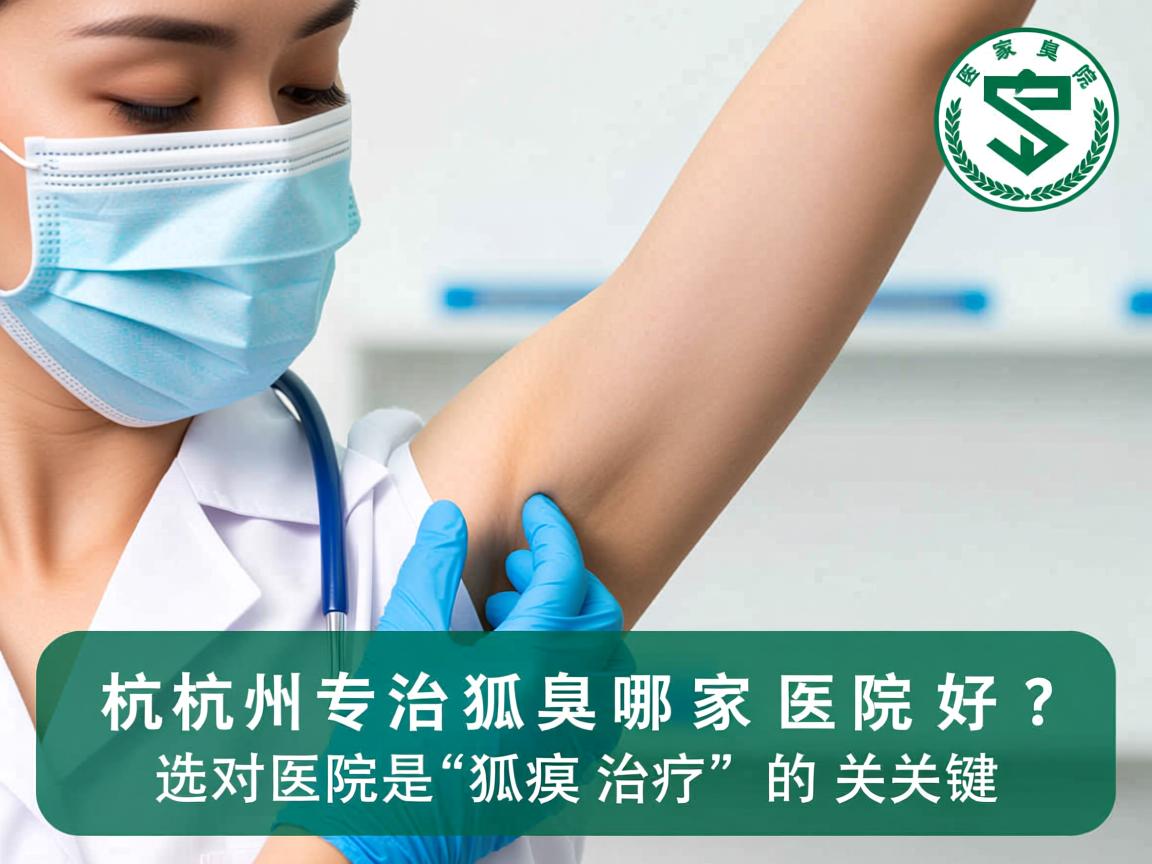 杭州专治狐臭哪家医院好？选对医院是狐臭治疗的关键