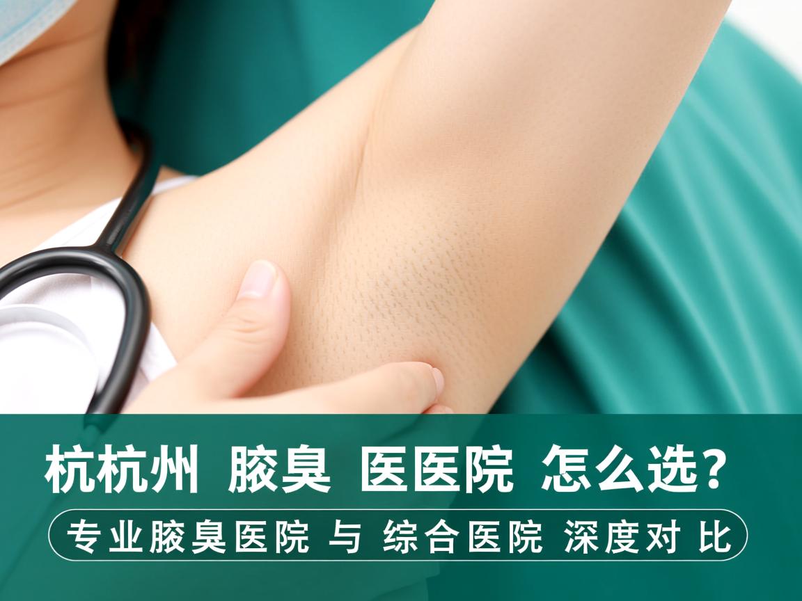 杭州腋臭医院怎么选？专业腋臭医院与综合医院深度对比
