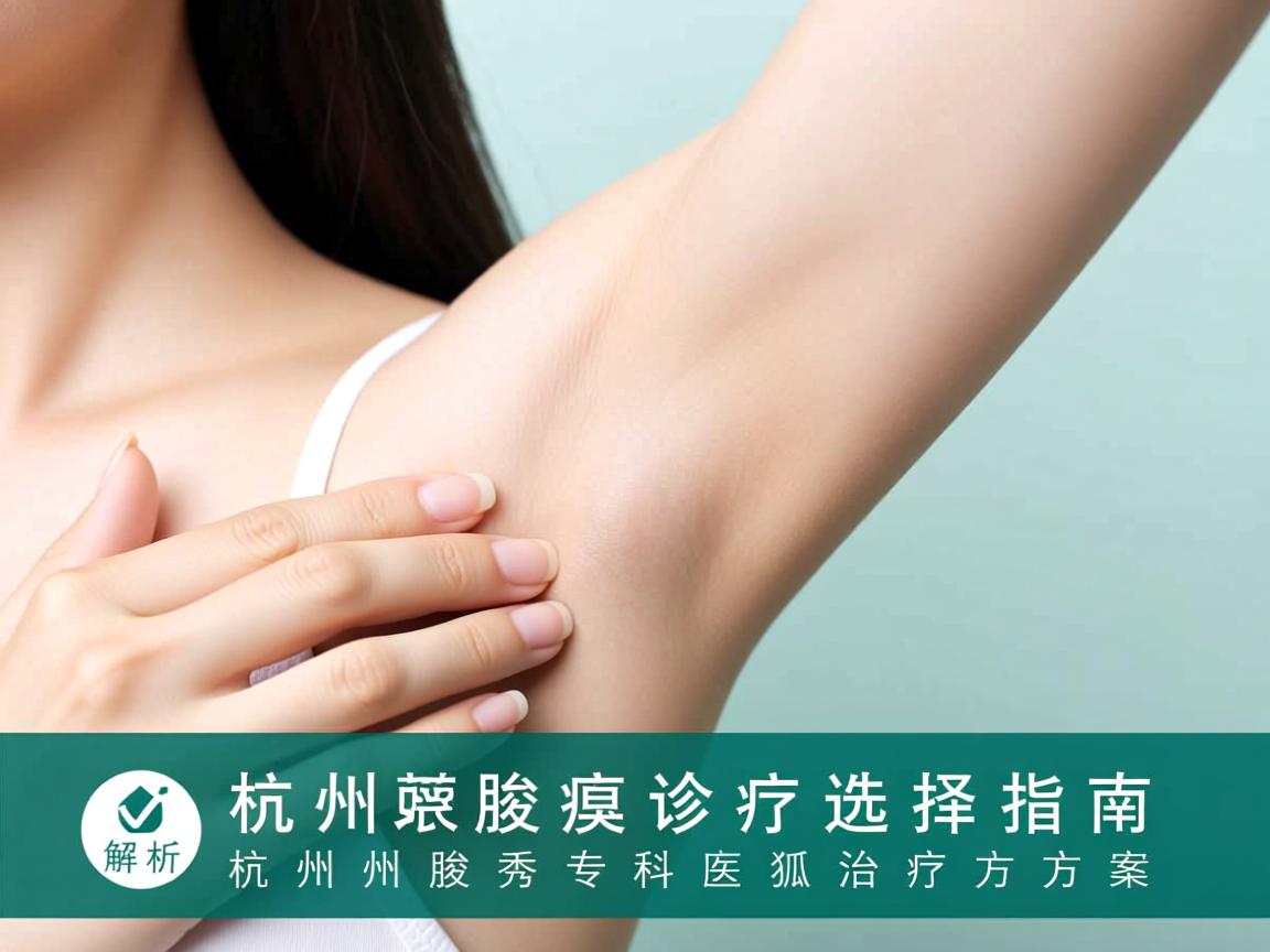 杭州腋臭诊疗选择指南,解析杭州腋秀专科的狐臭治疗方案 杭州腋臭诊疗选择指南,解析杭州腋秀专科的狐臭治疗方案