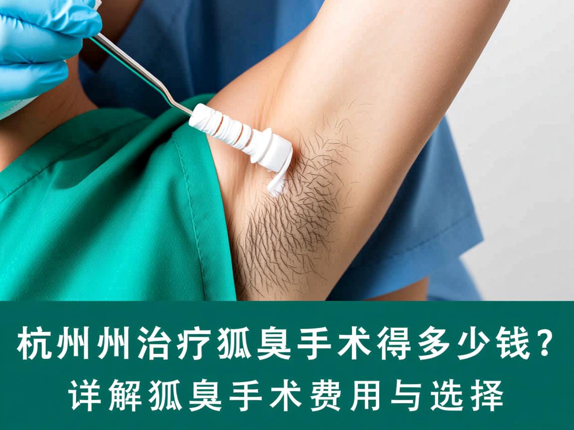 杭州治疗狐臭手术得多少钱?详解狐臭手术费用与选择 杭州治疗狐臭手术得多少钱?详解狐臭手术费用与选择