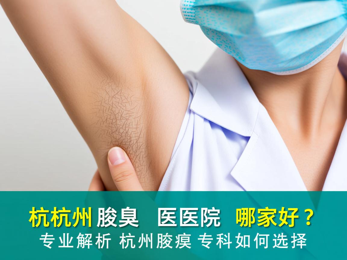 杭州腋臭医院哪家好？专业解析杭州腋臭专科如何选择