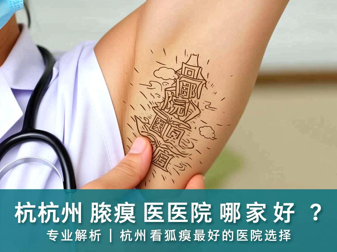 杭州腋臭医院哪家好？专业解析杭州看狐臭最好的医院选择