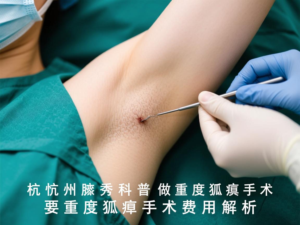 杭州腋秀科普，在湖州做重度狐臭手术，重度狐臭手术费用解析