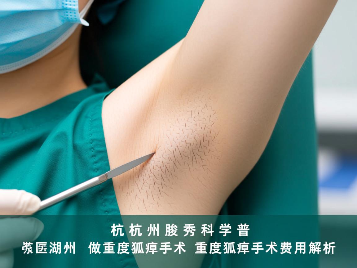 杭州腋秀科普，在湖州做重度狐臭手术，重度狐臭手术费用解析