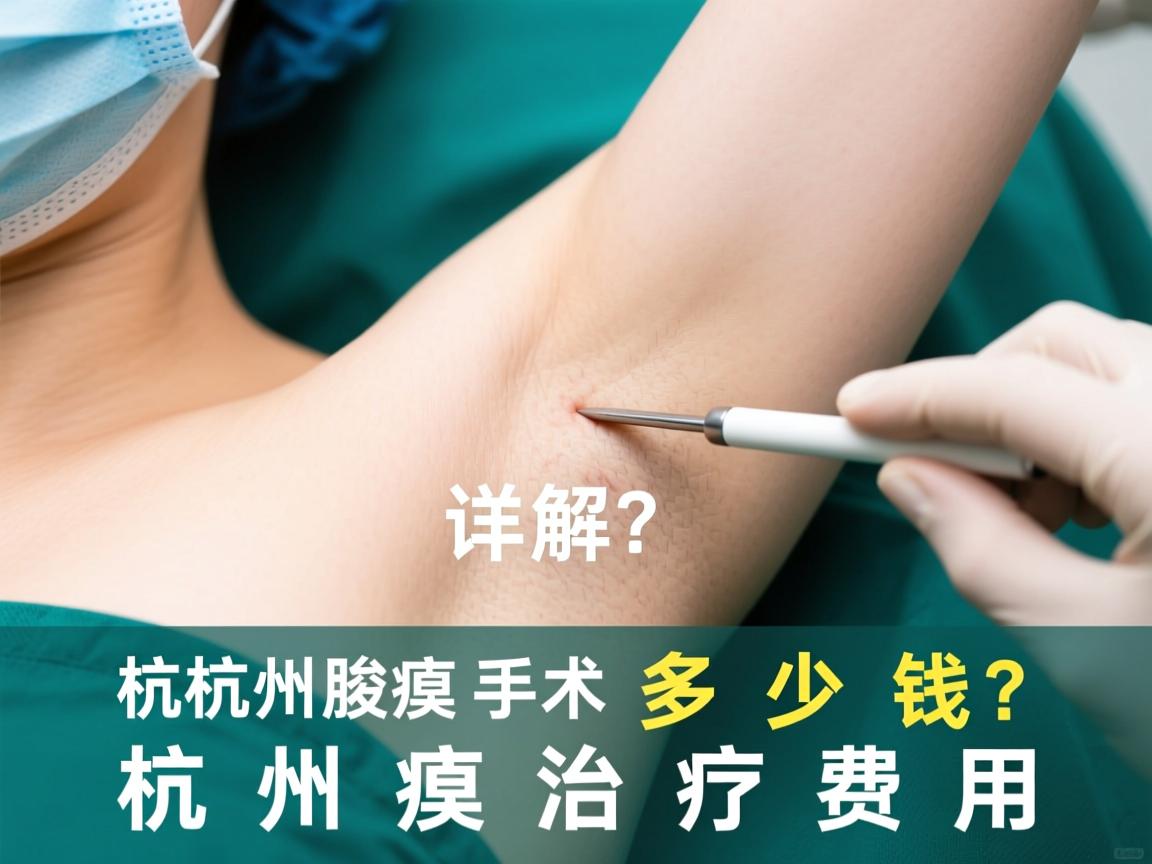杭州腋臭手术多少钱？详解杭州腋臭治疗费用