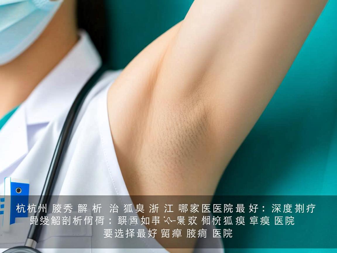 杭州腋秀解析，治狐臭浙江哪家医院最好，深度剖析如何选择最好狐臭医院