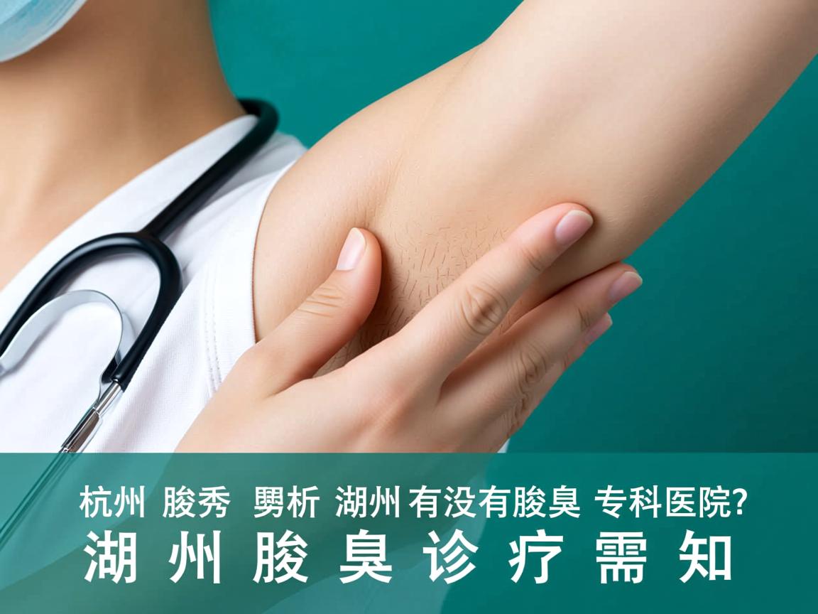杭州腋秀解析，湖州有没有腋臭专科医院？湖州腋臭诊疗需知