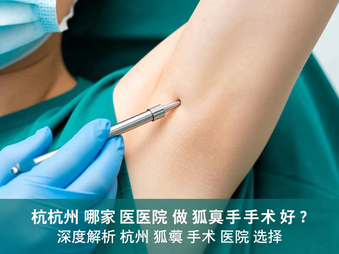 杭州哪家医院做狐臭手术好？深度解析杭州狐臭手术医院选择