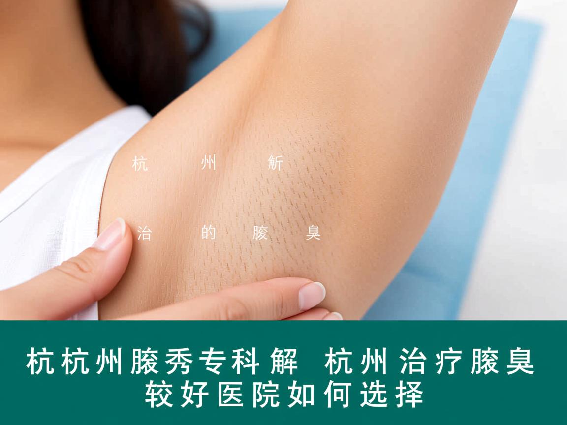 杭州腋秀专科解析，杭州治疗腋臭的较好医院如何选择