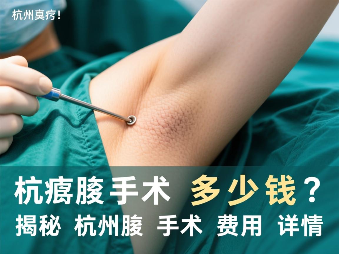 杭州腋臭手术多少钱？揭秘杭州腋臭手术费用详情