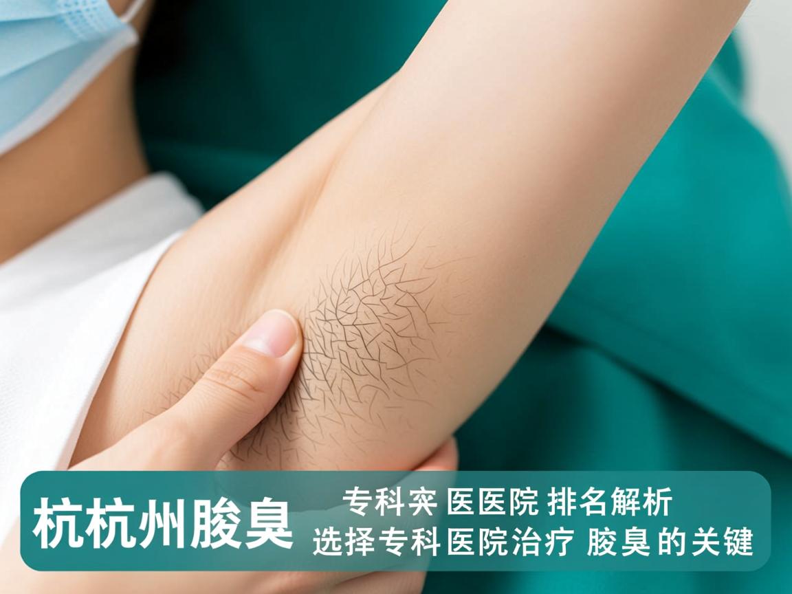 杭州腋臭专科医院排名解析，选择专科医院治疗腋臭的关键