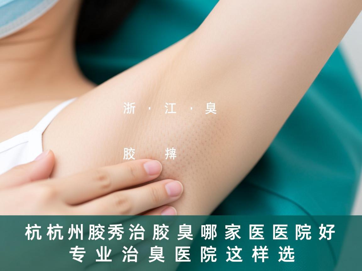 杭州腋秀解析，在浙江治腋臭哪家医院好，专业治腋臭医院这样选