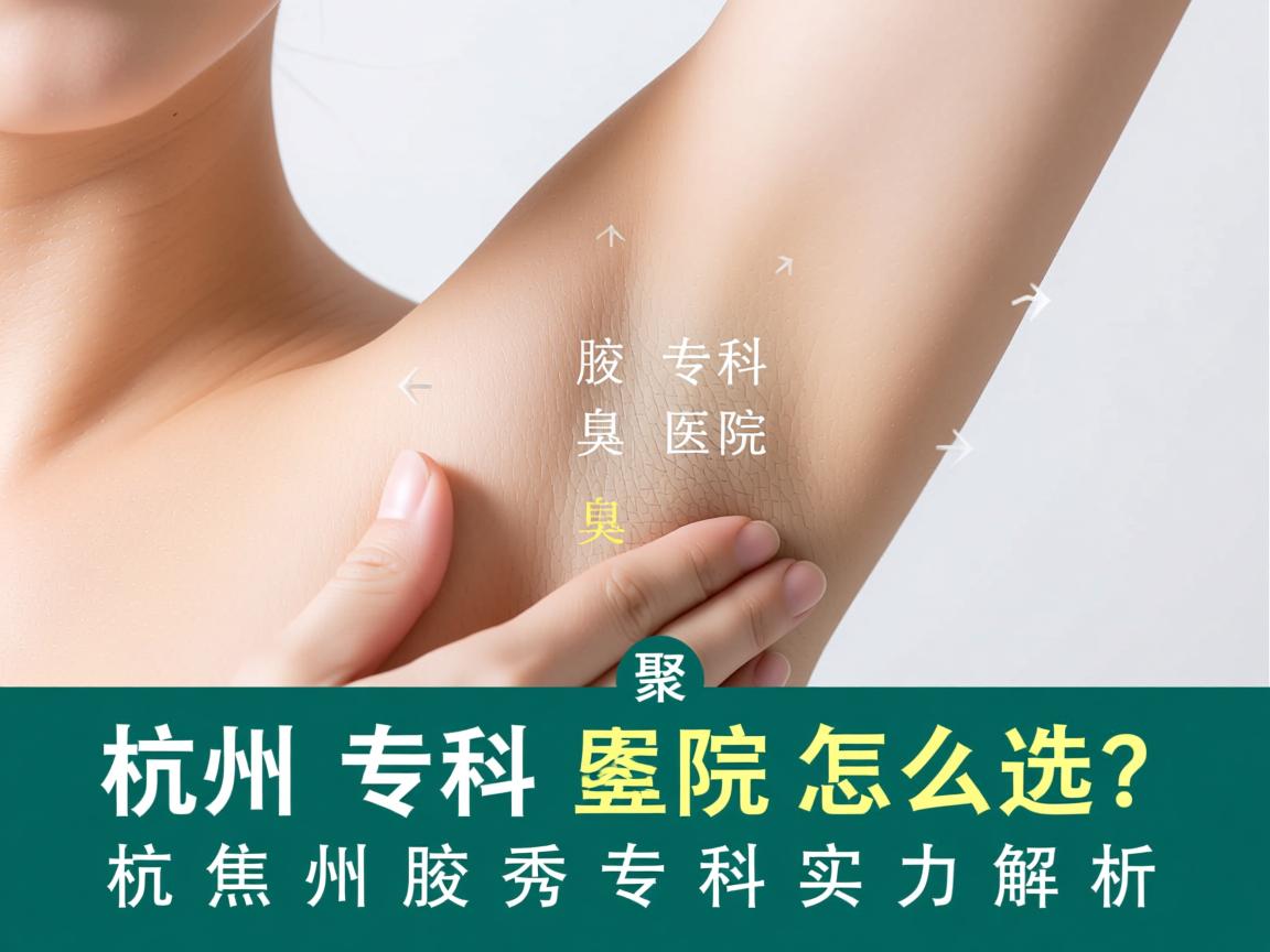 杭州腋臭专科医院怎么选？聚焦杭州腋秀专科实力解析
