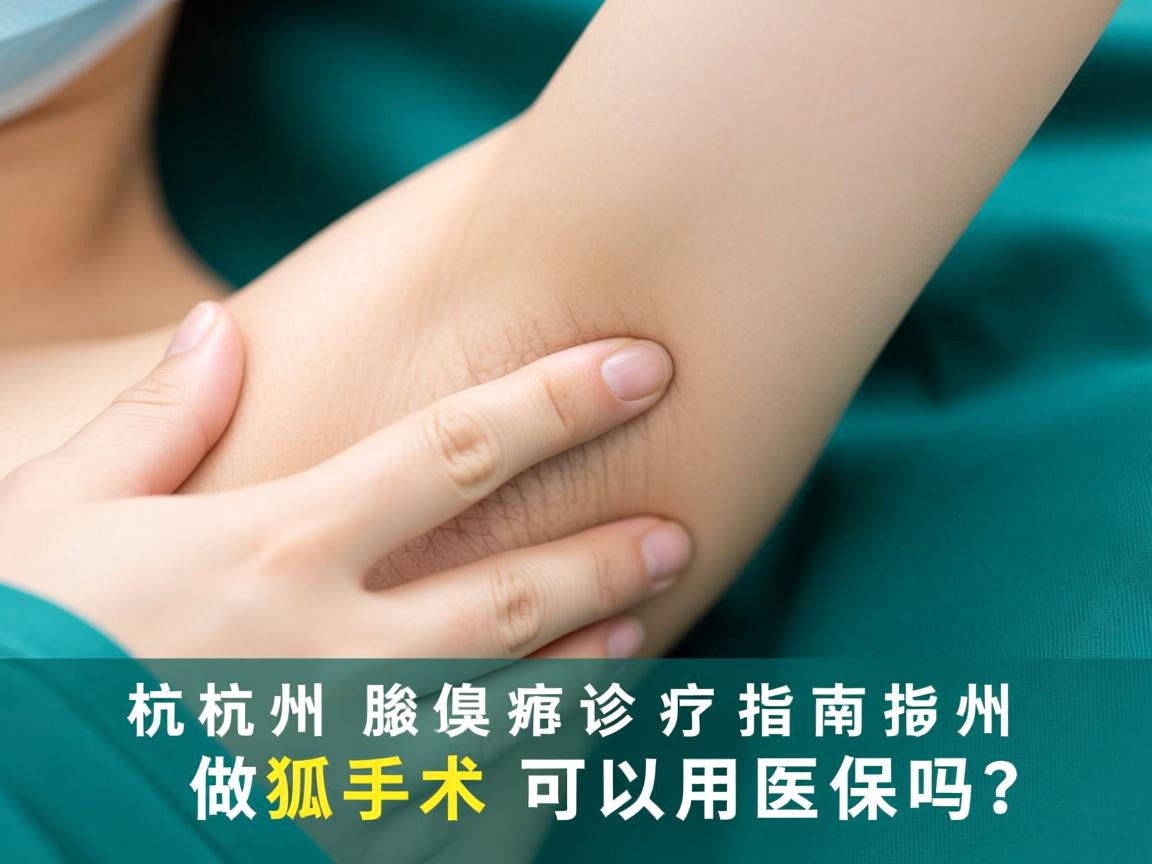杭州腋臭诊疗指南，在杭州做狐臭手术可以用医保吗？