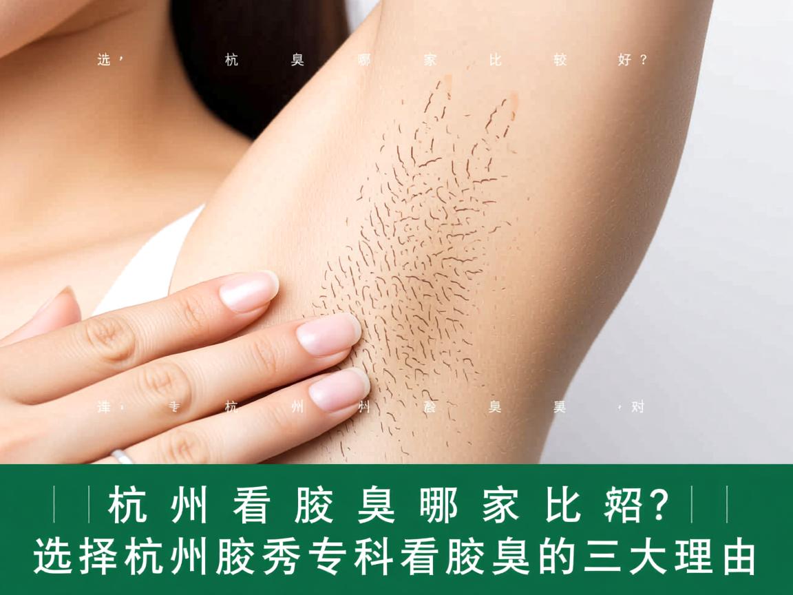 杭州看腋臭哪家比较好？选择杭州腋秀专科看腋臭的三大理由